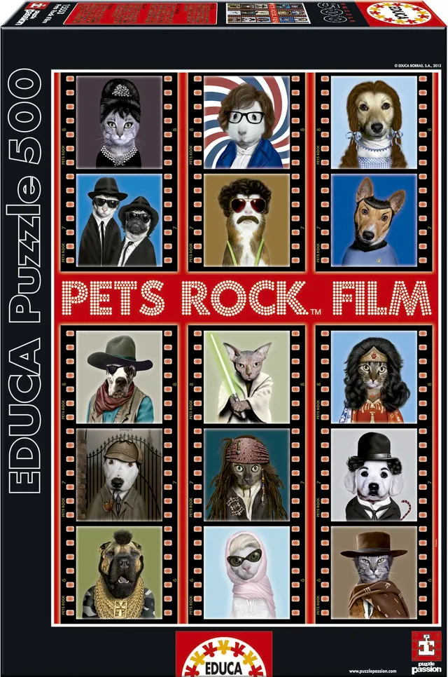 educa-15553-pets-rock-puzzle-500-teile-48x34-cm image 1