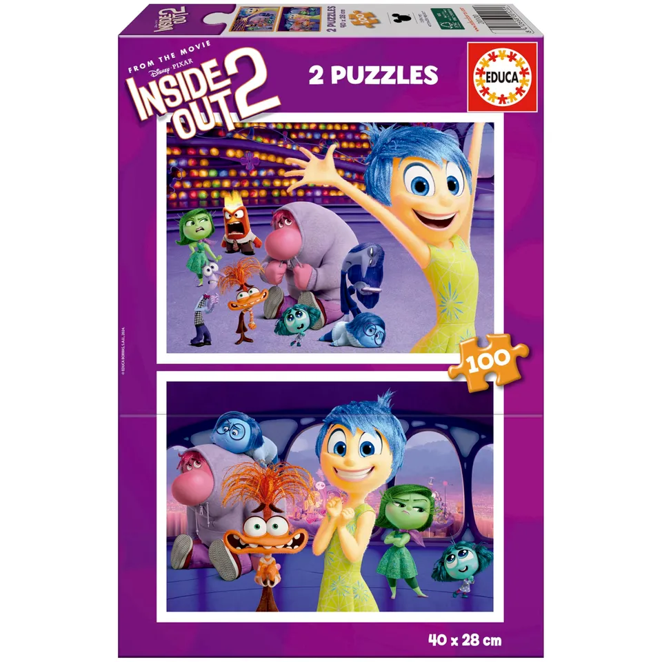 educa-inside-out-2-doppel-puzzle-2x100-teile-disney-ab-6 image 1