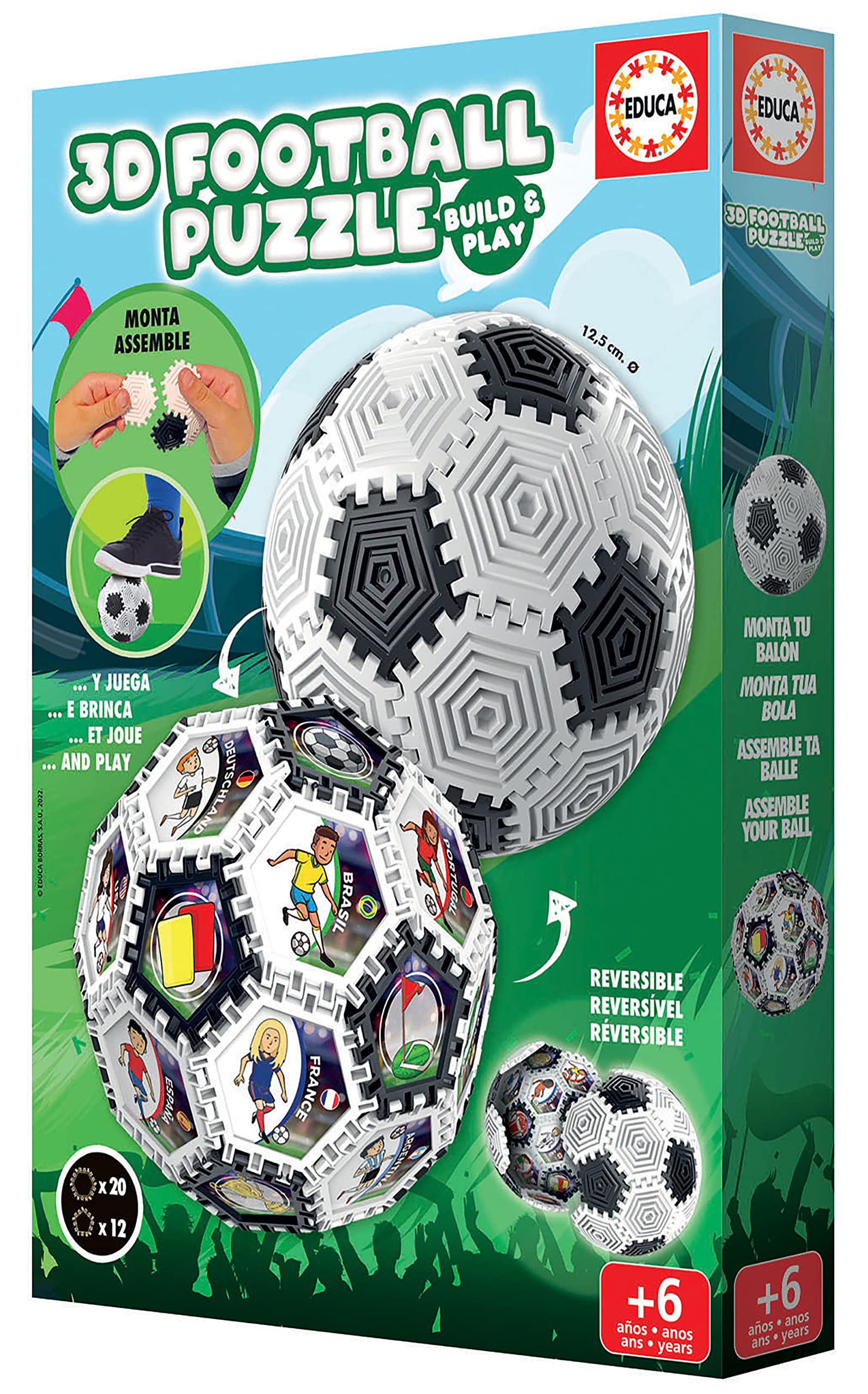 educa-3d-fu-ball-19210-build-play-ball-puzzle-32-teile image 4