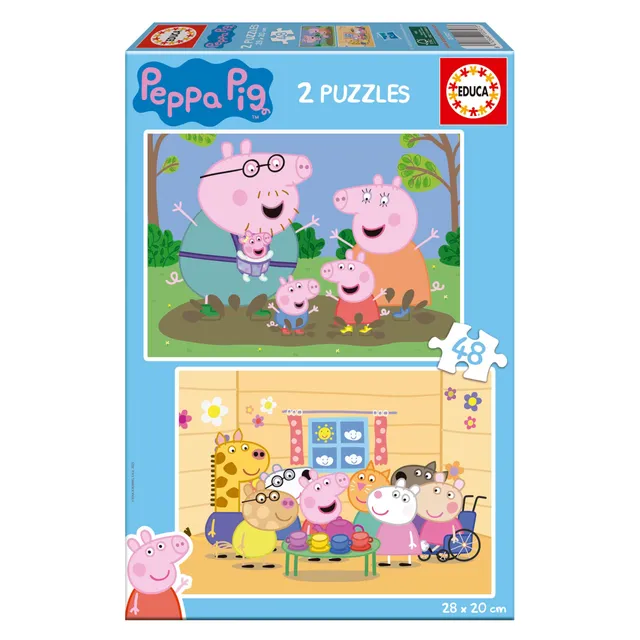 educa-peppa-pig-20327-kinderpuzzle-2x48-teile-ab-4-jahren image 1