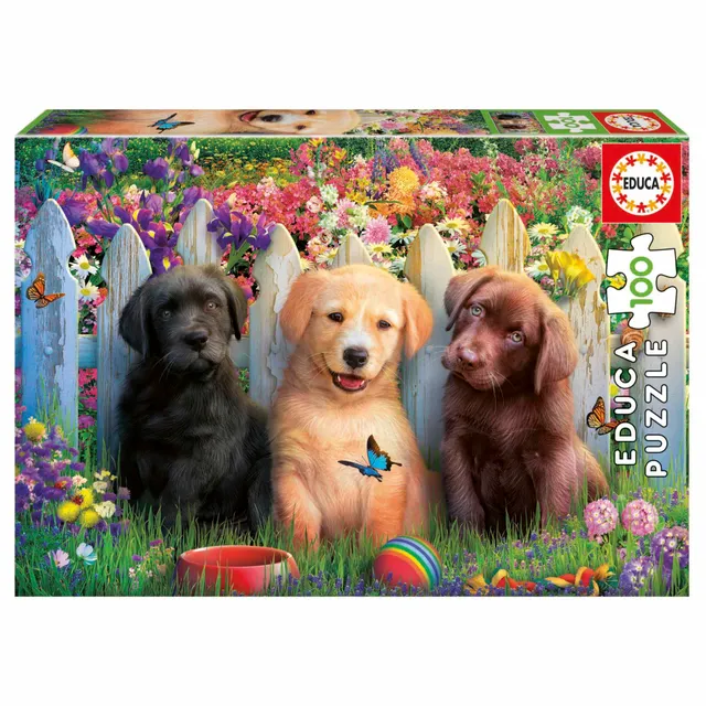 educa-welpen-19994-kinderpuzzle-100-teile-ab-6-jahren image 1
