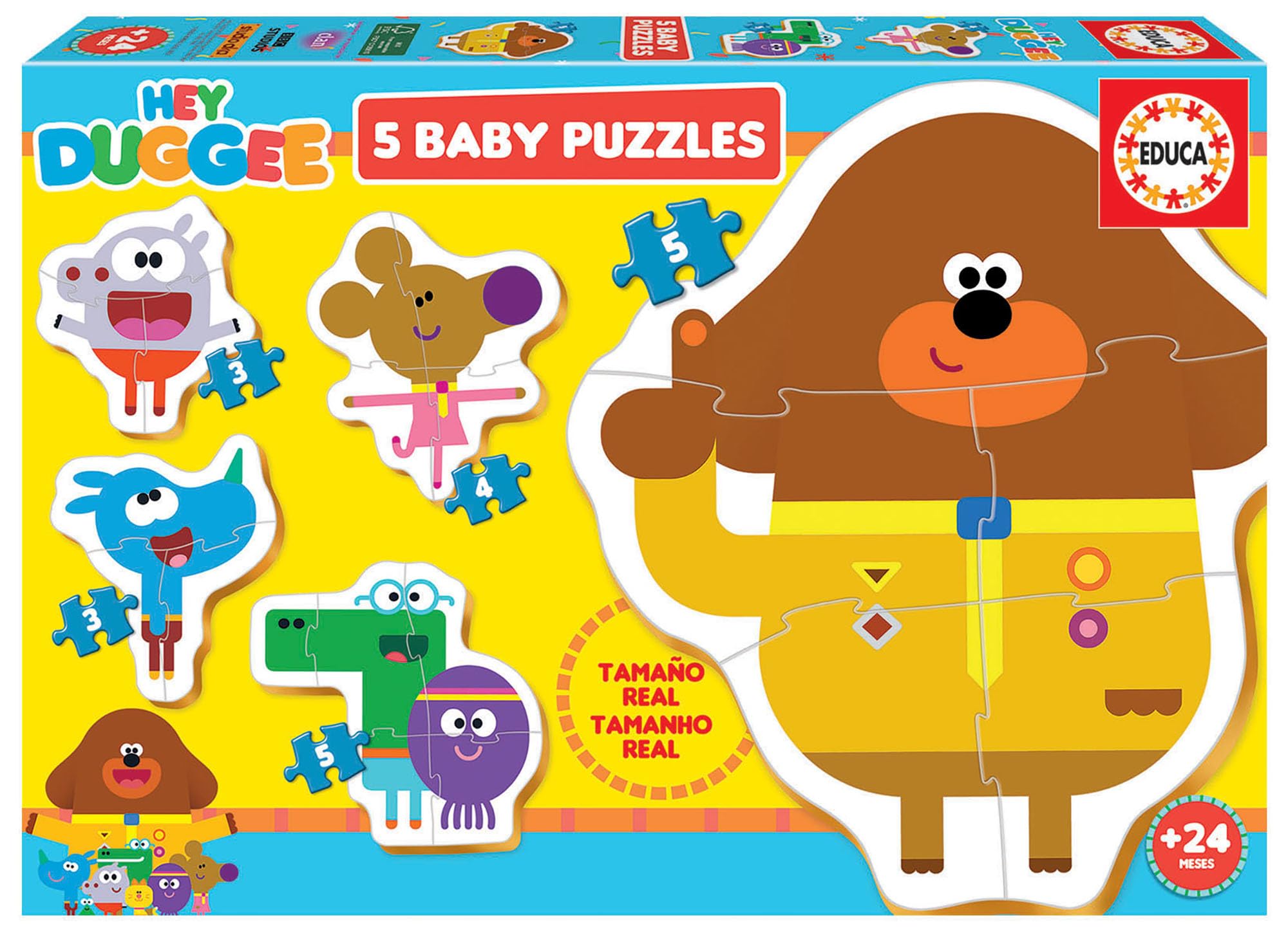 educa-hey-duggee-babypuzzle-5-in-1-3-5-teile-ab-2-jahren image 1