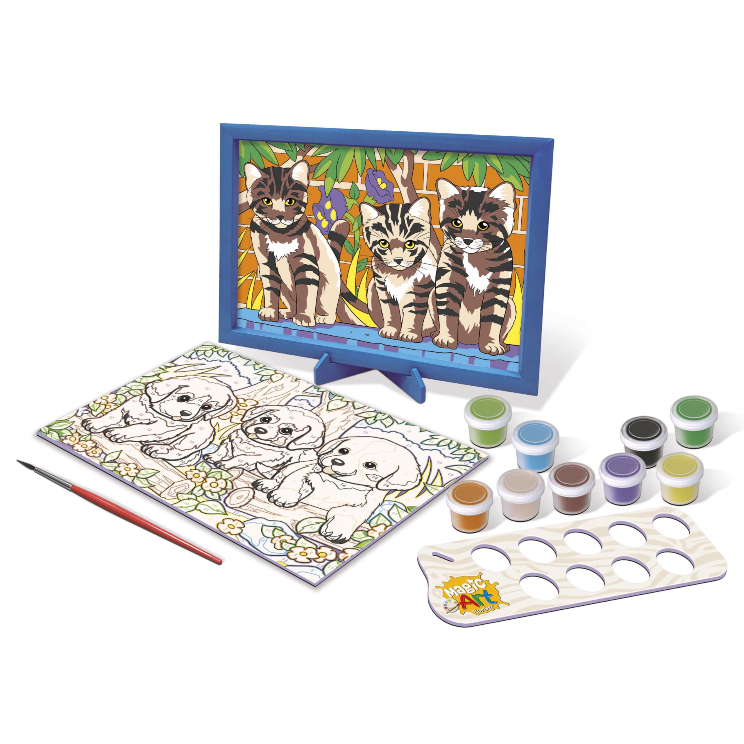 educa-magic-art-number-20299-k-tzchen-und-welpen-malen-nach-zahlen image 2