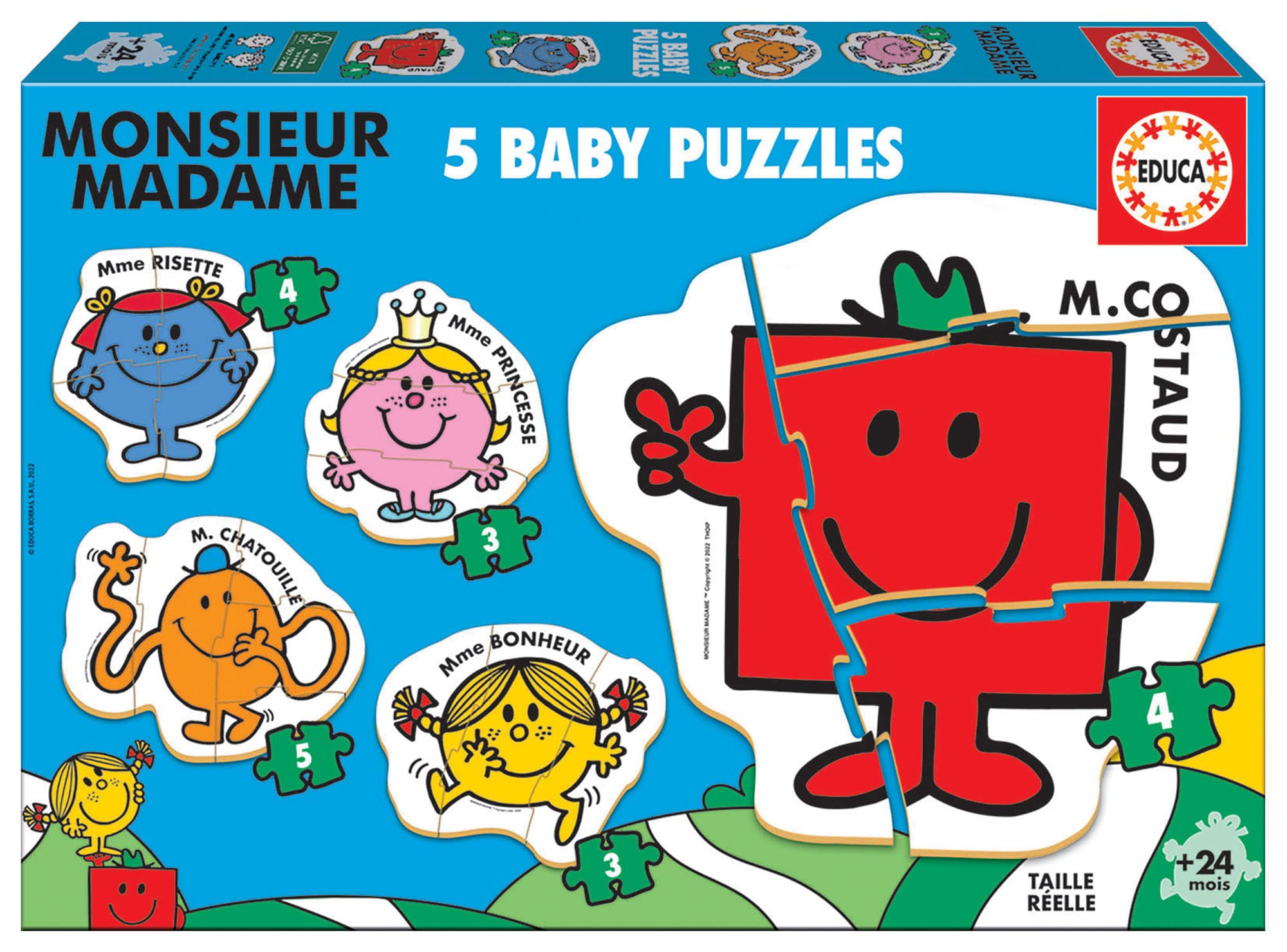 educa-monsieur-madame-19400-baby-puzzle-5in1-ab-2-jahren image 1