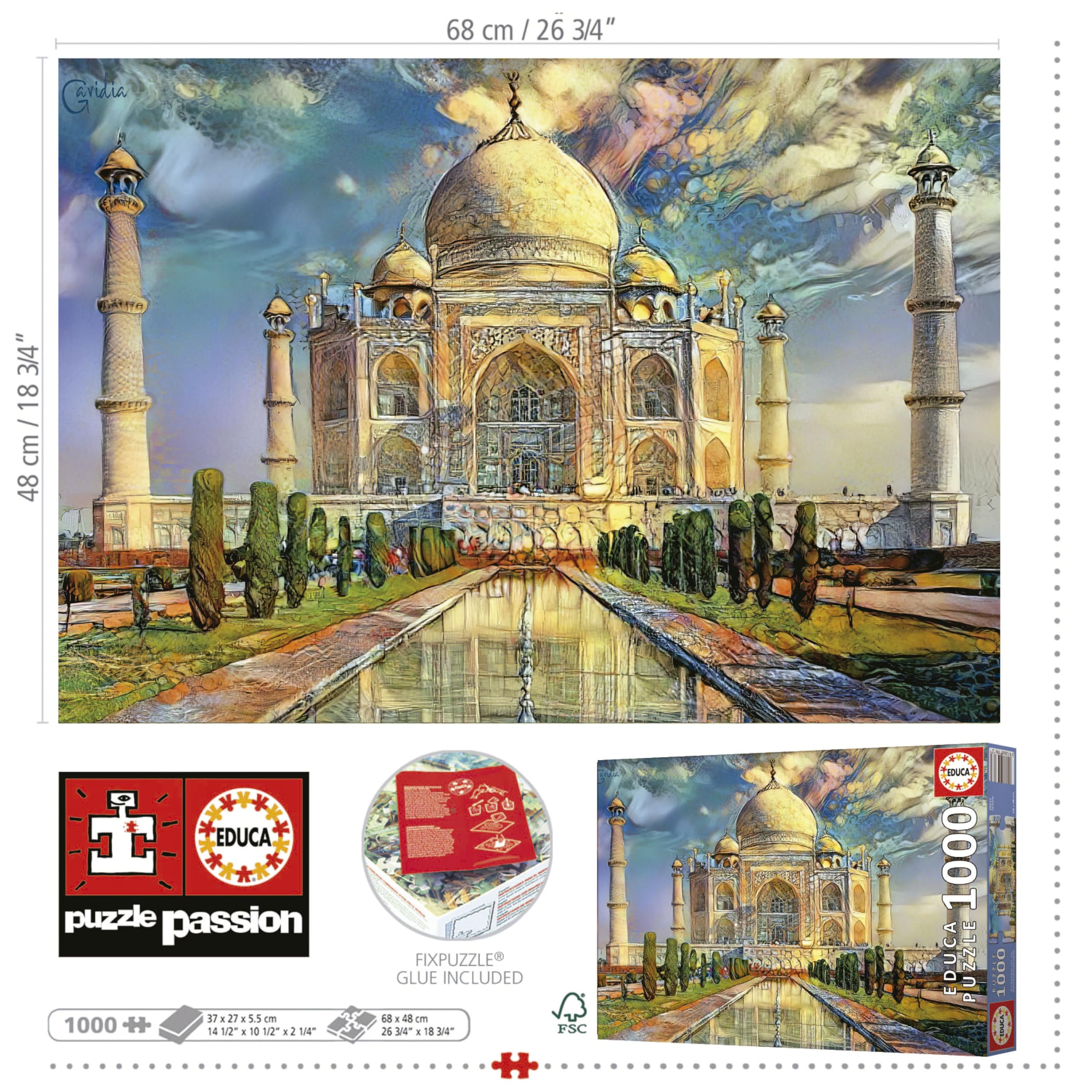 educa-19613-taj-mahal-puzzle-1000-teile-68x48-indien image 4