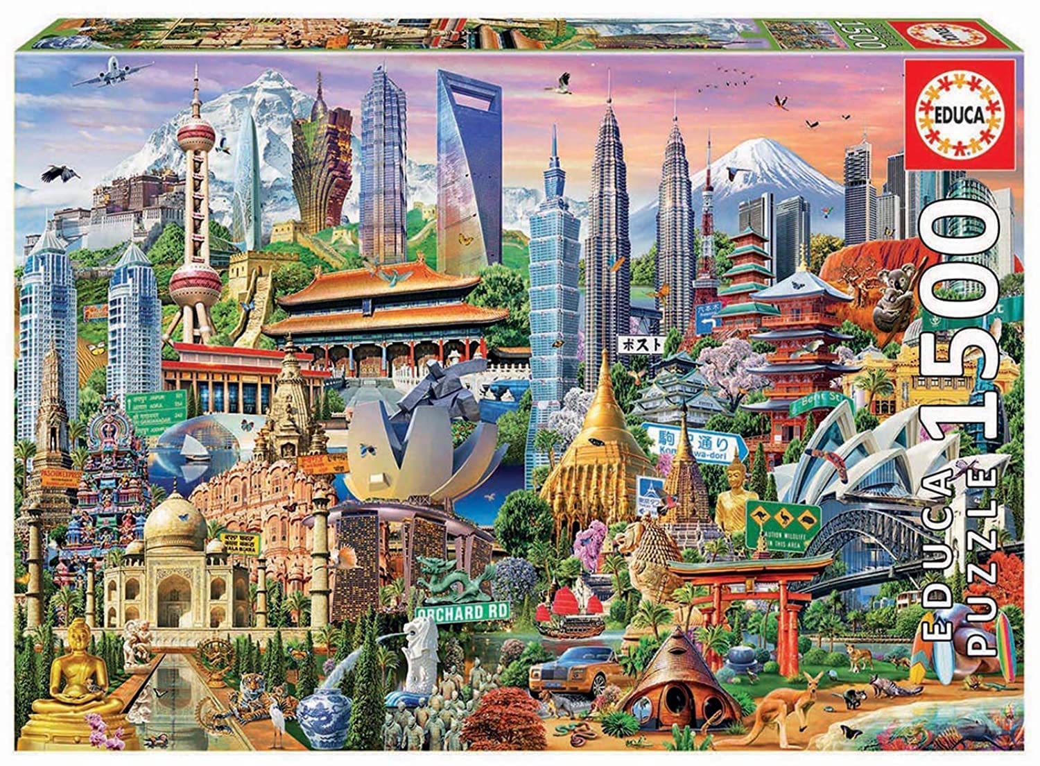 educa-wahrzeichen-asiens-puzzle-1500-teile-inkl-kleber image 1