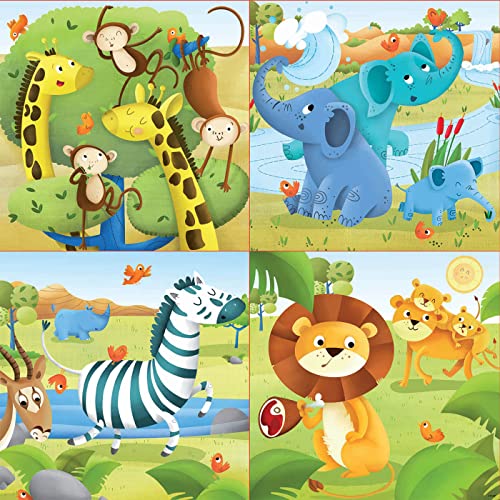educa-wilde-tiere-17147-kinderpuzzle-4in1-12-25-teile image 7