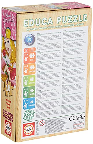 educa-disney-princesses-puzzle-2x16-teile-ab-3-jahre image 4