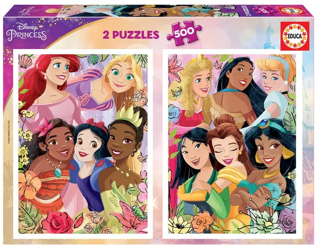 educa-disney-prinzessinnen-puzzle-2x500-teile-ab-11-jahren image 1