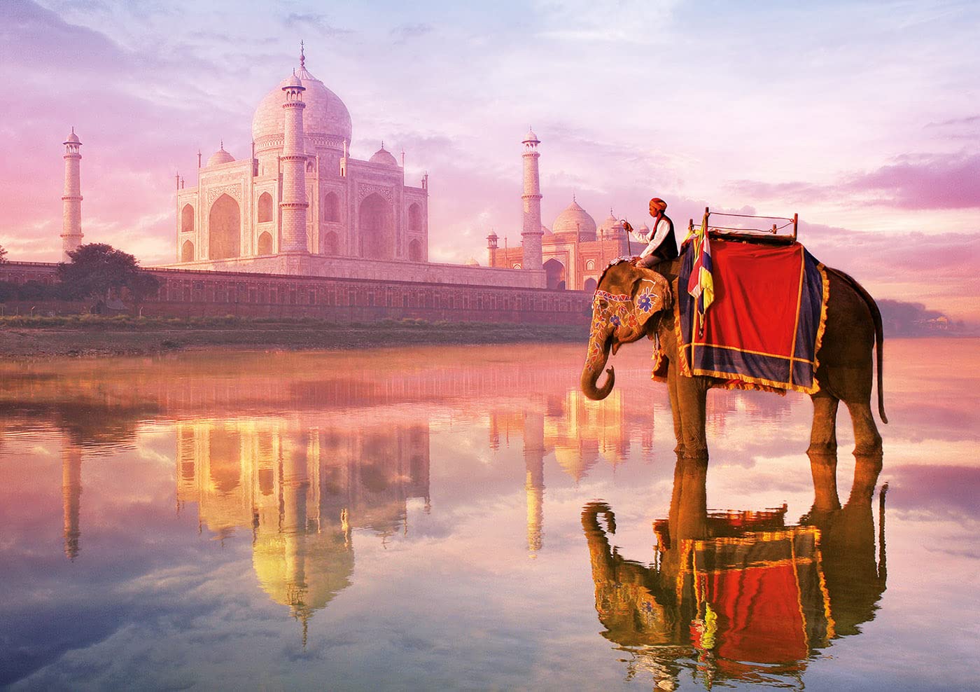 educa-16756-elephant-at-taj-mahal-puzzle-1000-teile image 2
