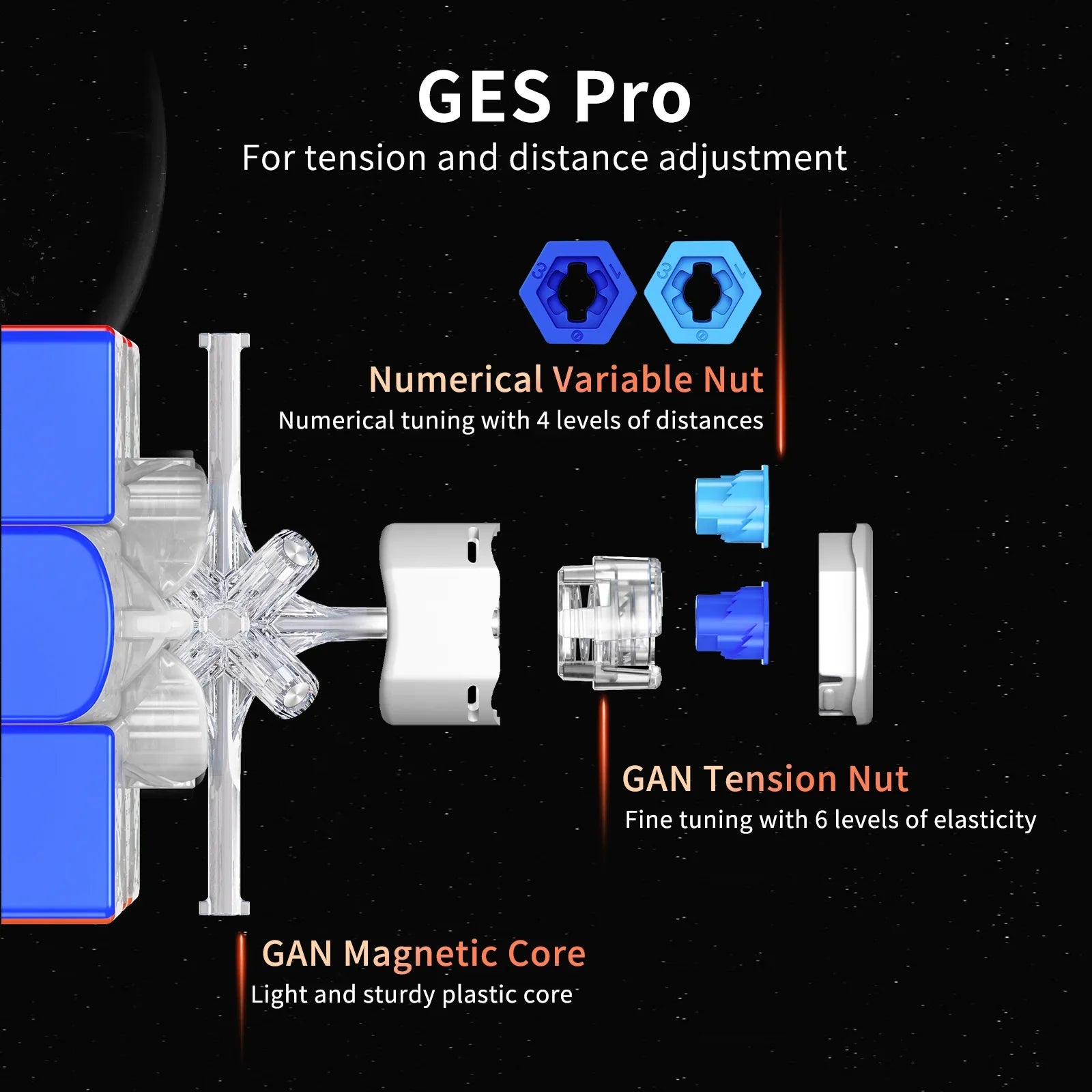 gan-11-m-pro-speedcube-3x3-magnetisch-uv-coated-stickerless image 4