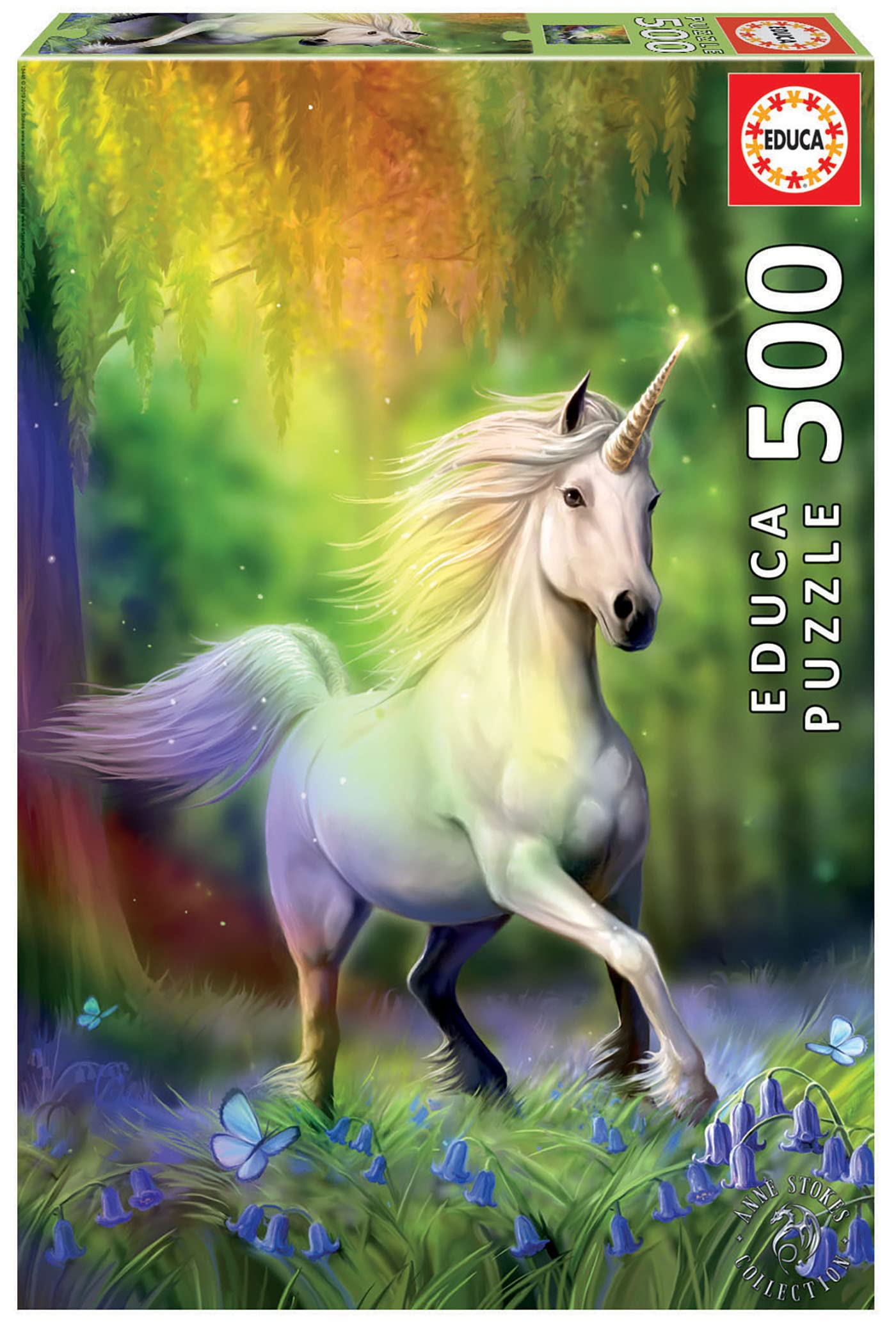 educa-18448-einhorn-im-regenbogen-puzzle-500-teile-fantasy image 1