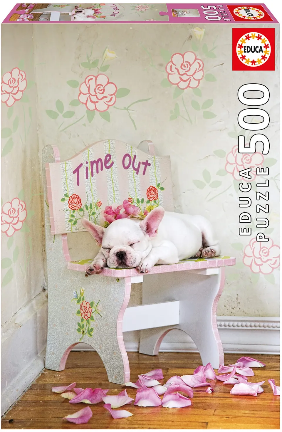 educa-16734-taking-time-out-welpe-puzzle-500-teile image 1