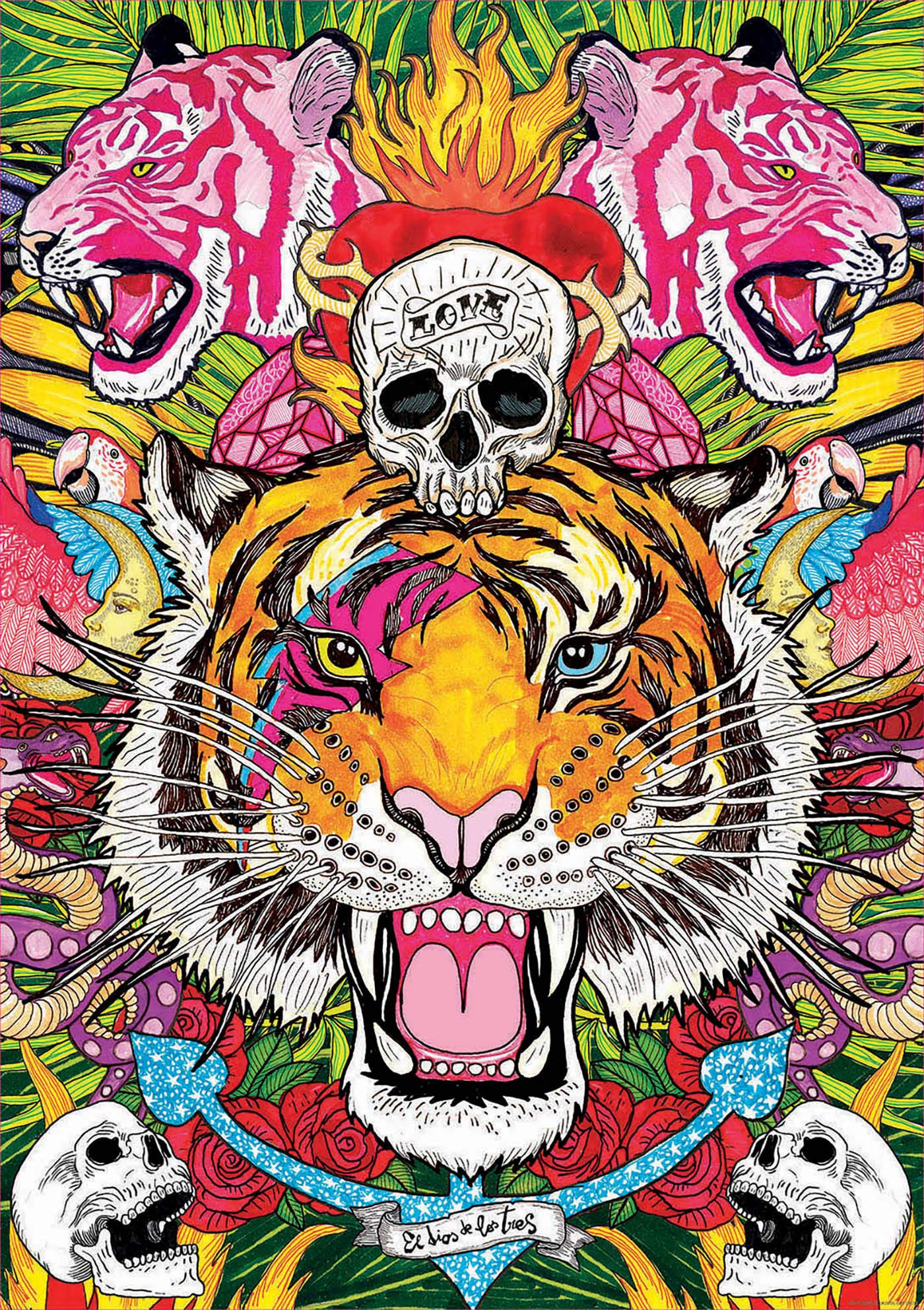 educa-extase-19017-puzzle-1000-teile-tiger-68x48-cm image 2