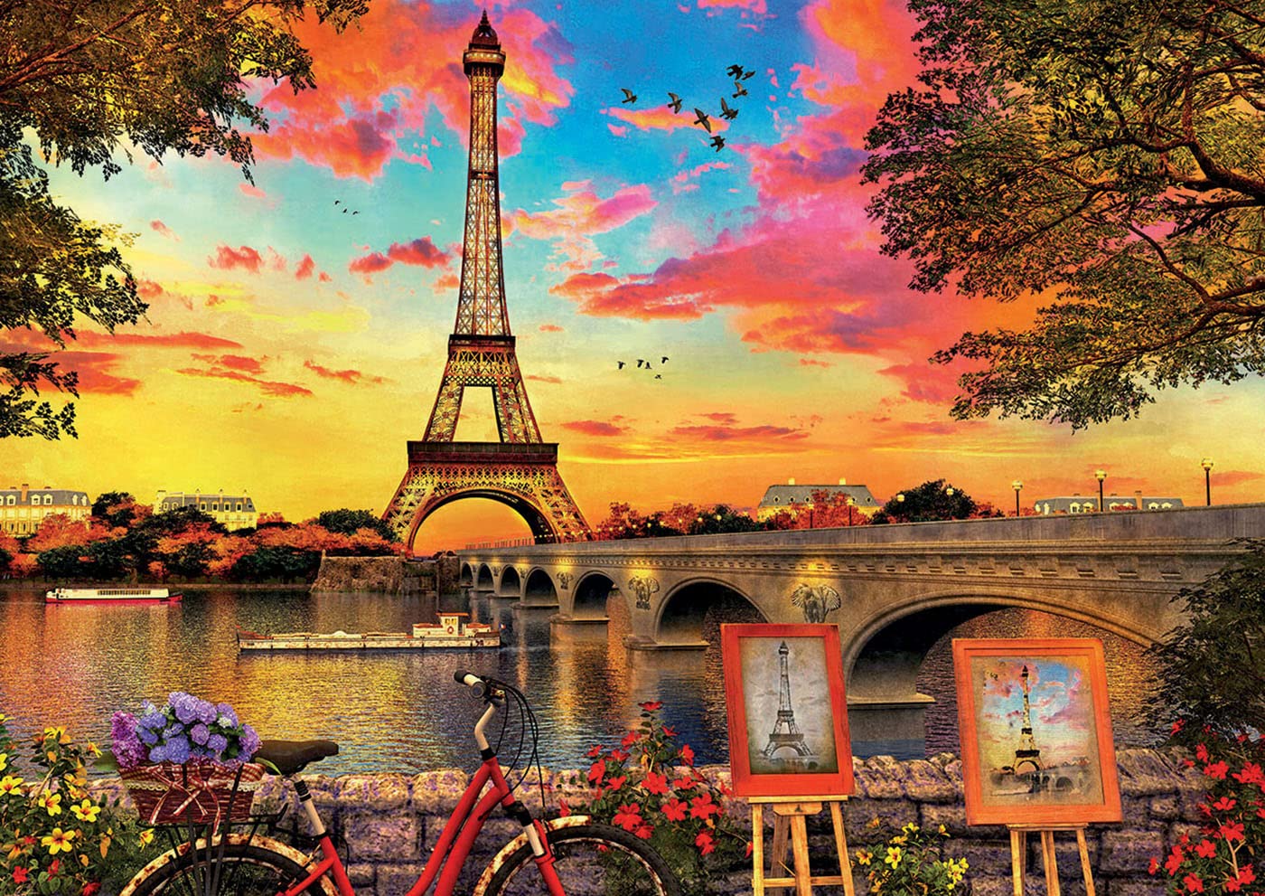 educa-sonnenuntergang-in-paris-puzzle-3000-teile-120x68-cm image 2