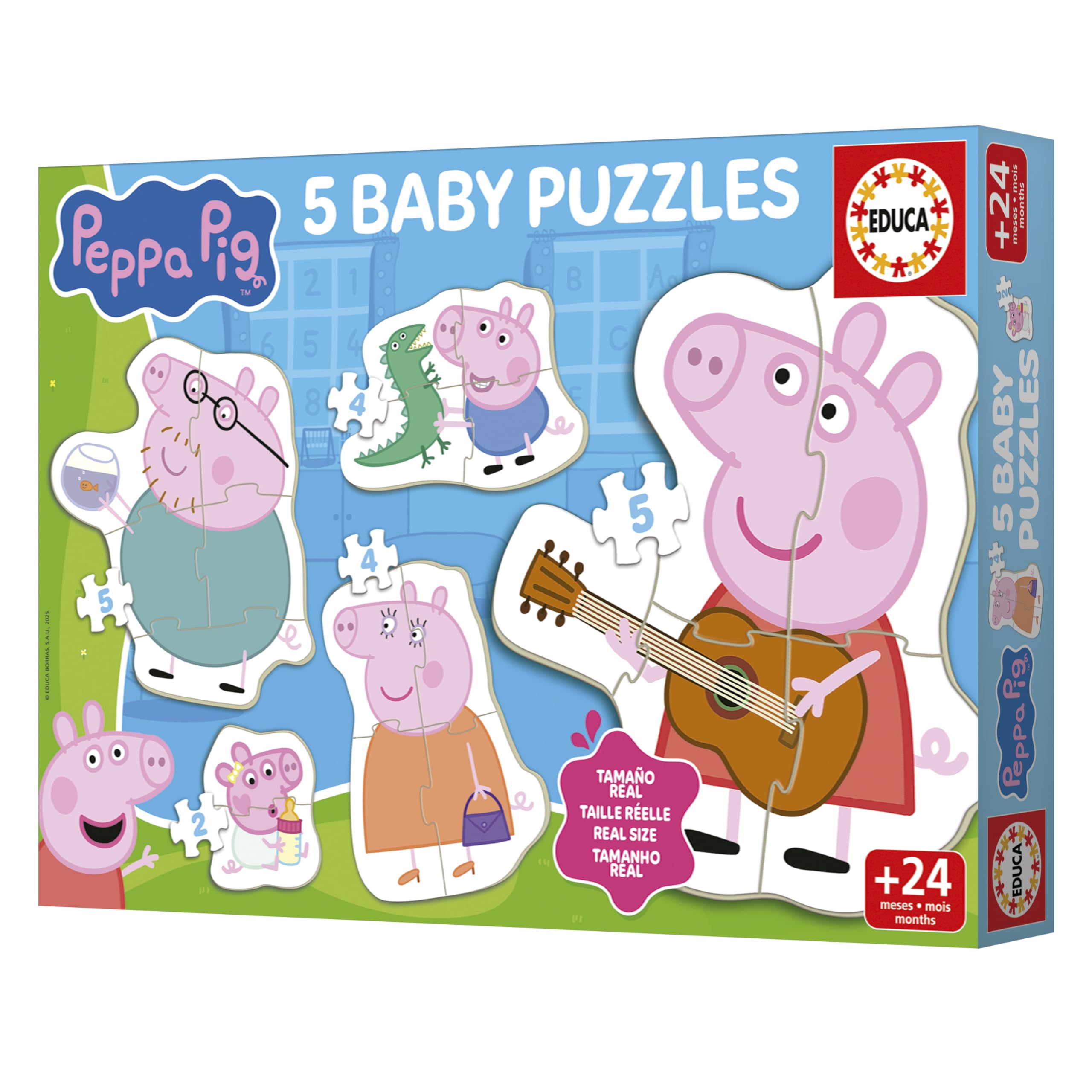 educa-peppa-pig-babypuzzle-set-5-puzzle-3-5-teile-ab-2-j image 3
