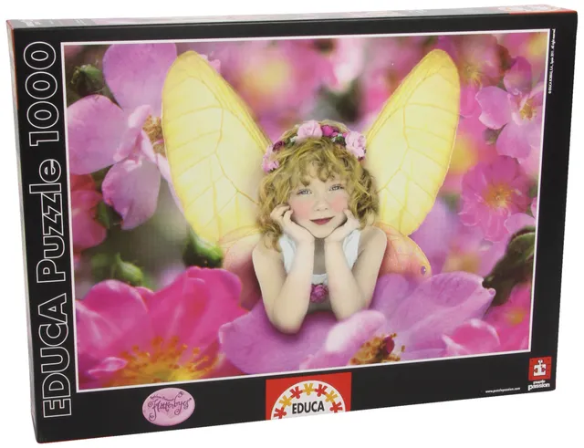 educa-flitterbyes-wildrose-puzzle-1000-teile-blumen image 1