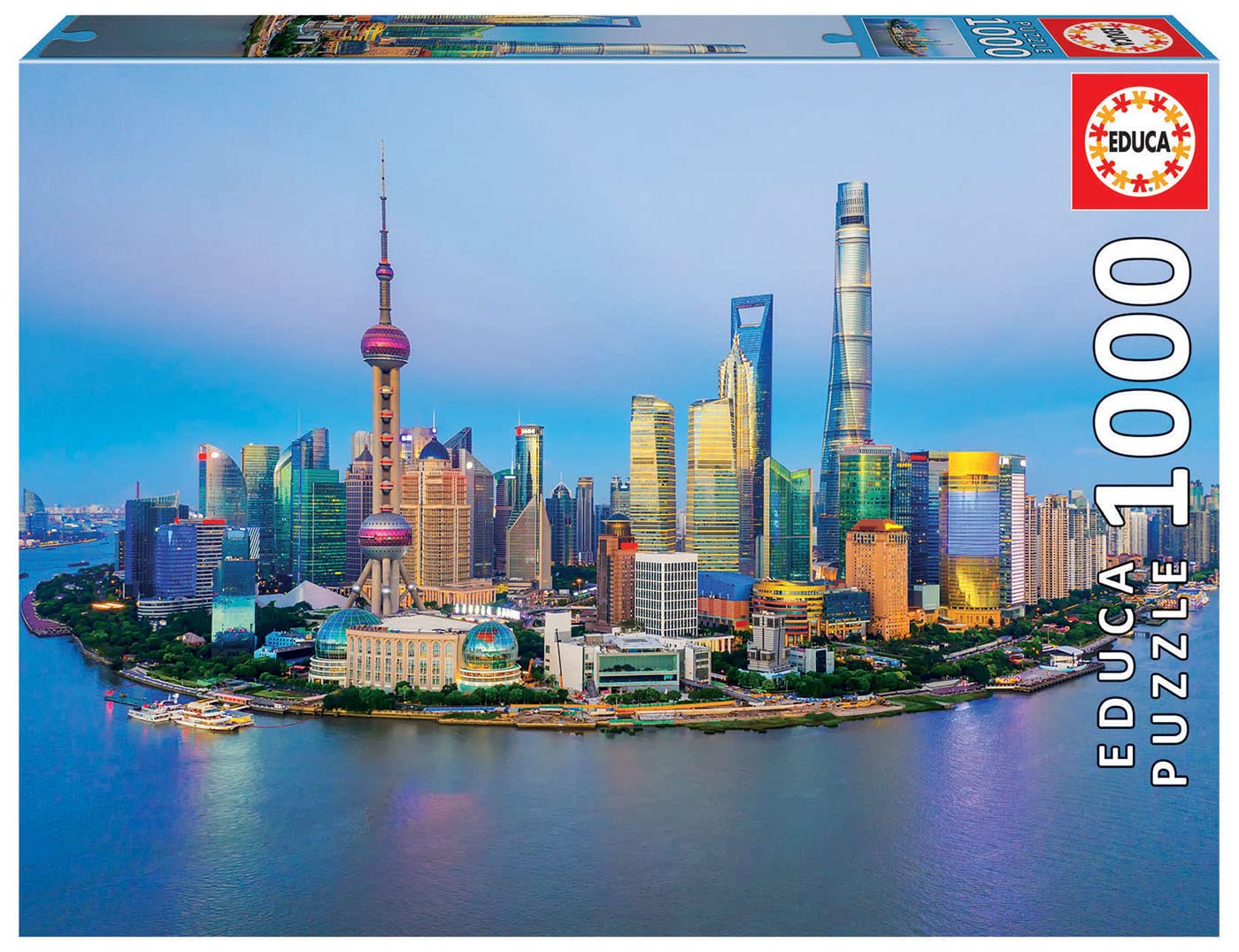 educa-shanghai-19254-puzzle-1000-teile-skyline-st-dtepuzzle image 1