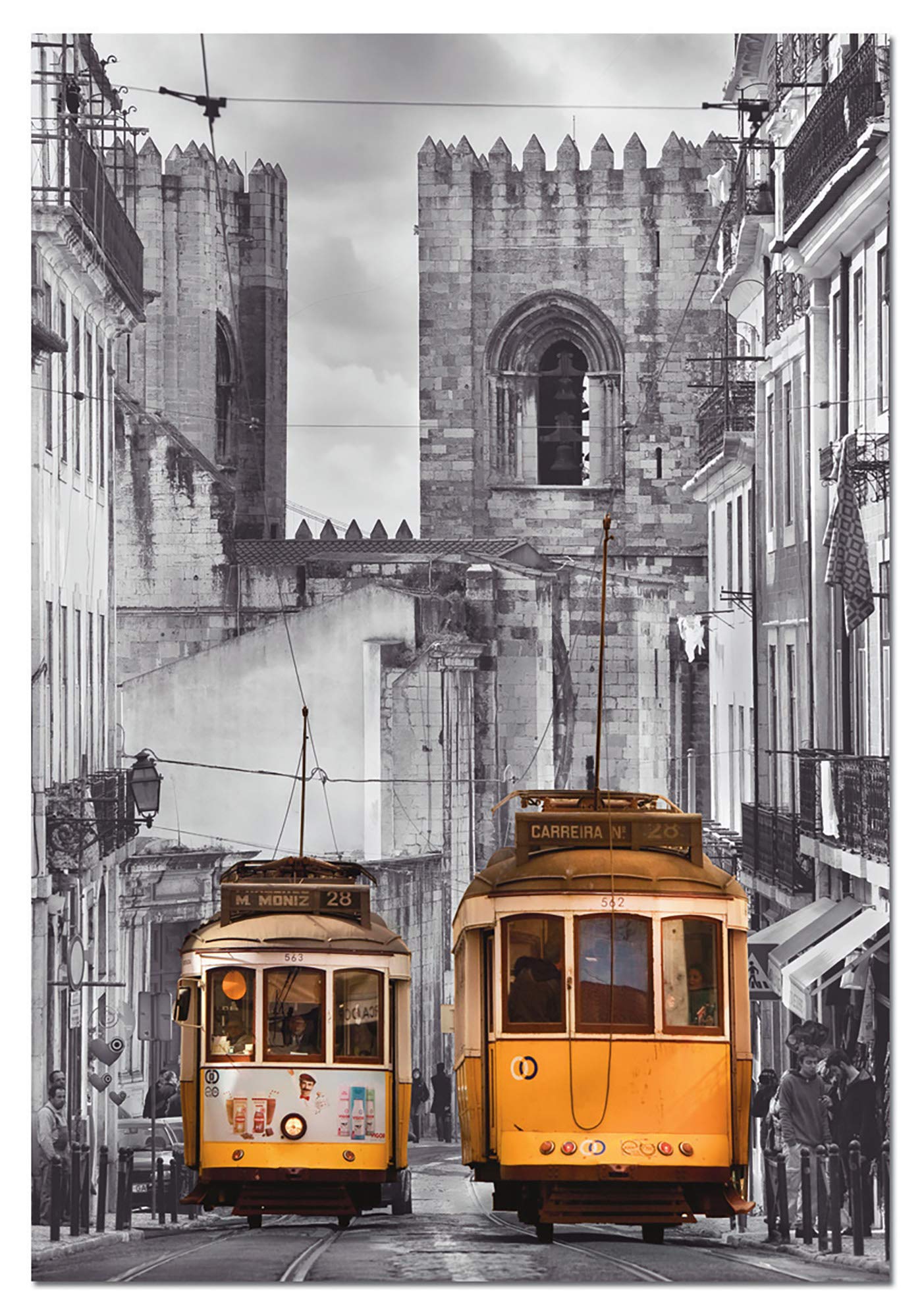 educa-alfama-lissabon-16311-puzzle-1500-teile-schwarz-wei image 2