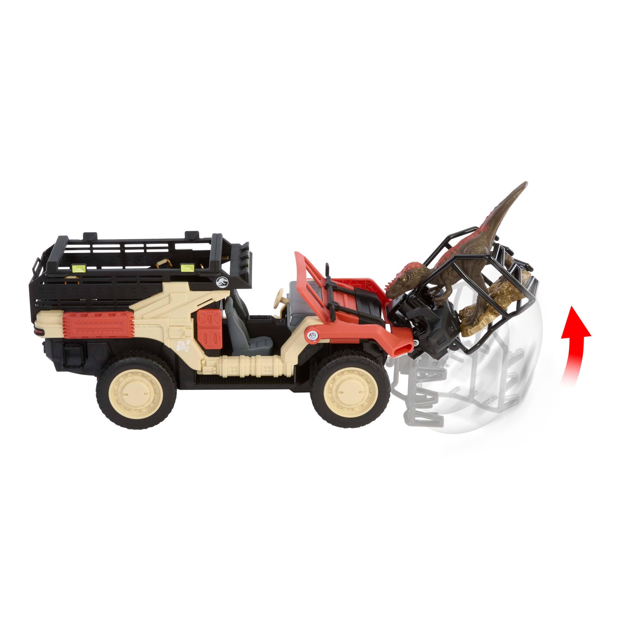 matchbox-jurassic-world-rc-truck-dino-catcher-mit-figur image 5