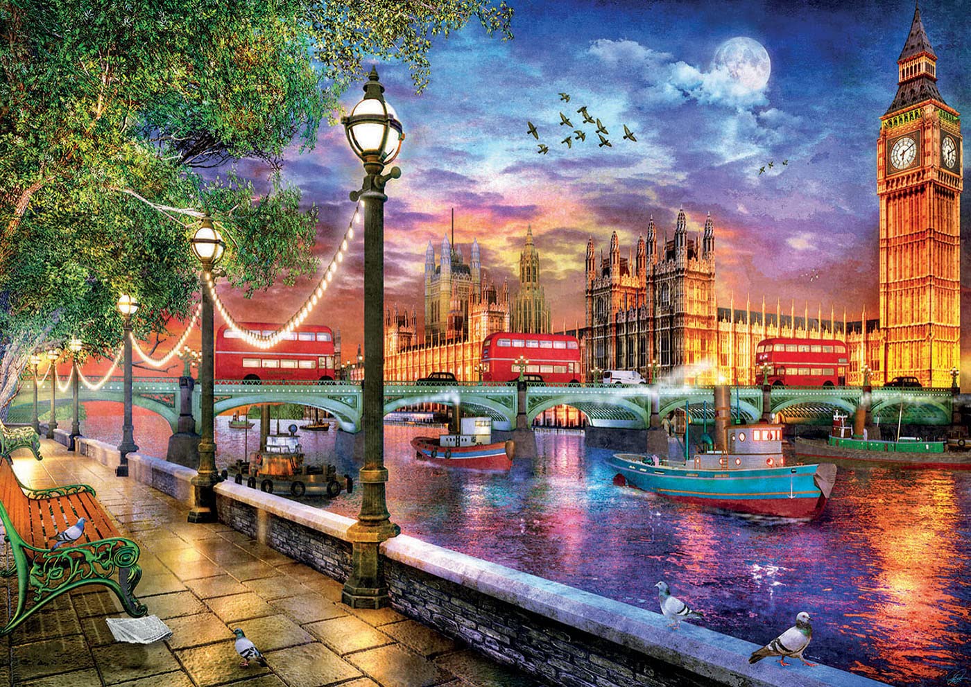 educa-london-19046-puzzle-2000-teile-big-ben-davison image 2