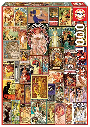 educa-jugendstil-collage-art-nouveau-puzzle-1000-teile-19258 image 6