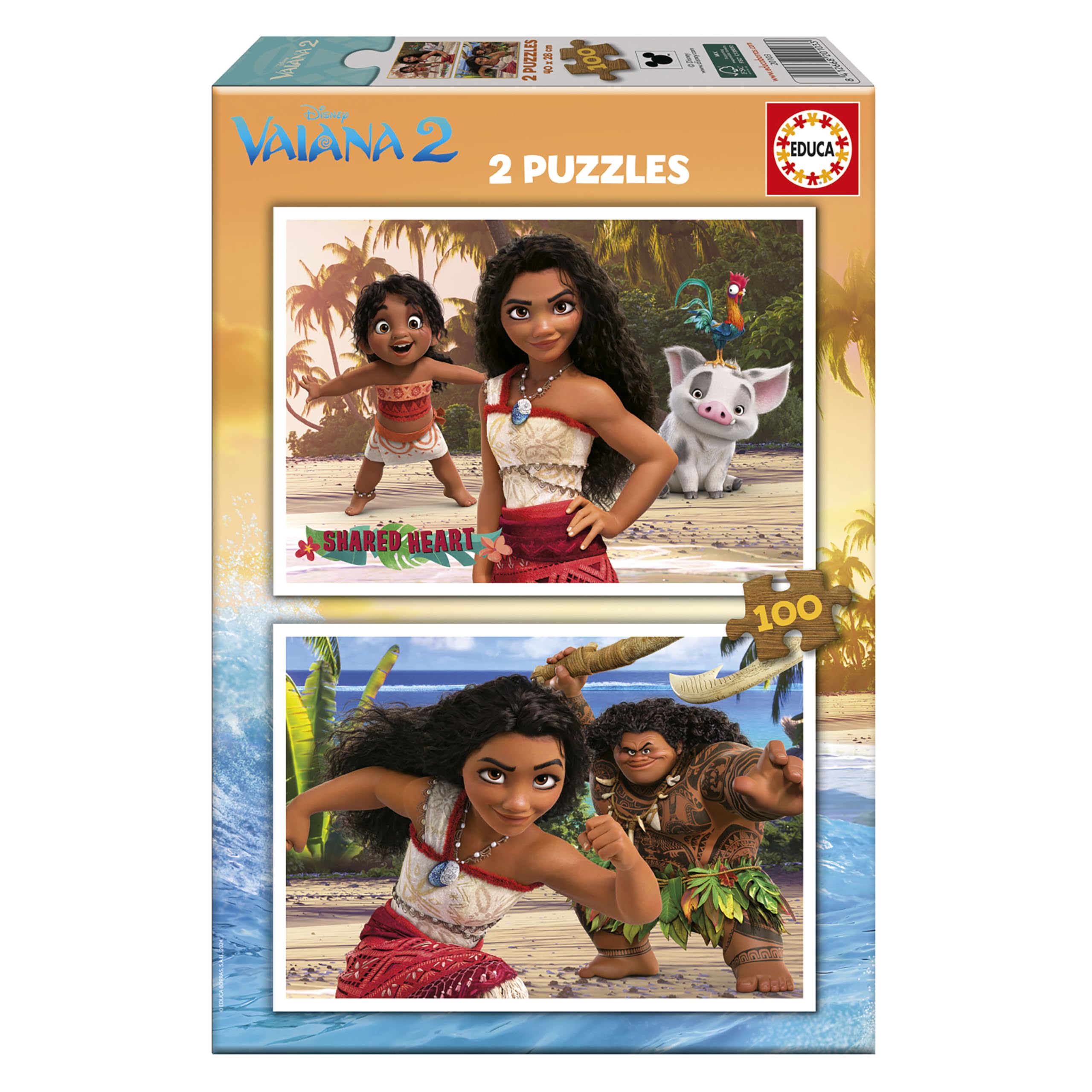 educa-disney-prinzessinnen-kinderpuzzle-2x100-teile-ab-5 image 6