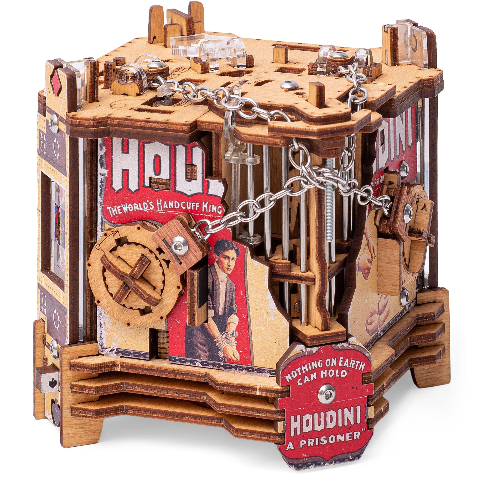 idventure-cluebox-houdinis-escape-r-tselbox-holz-ab-14-jahren image 1