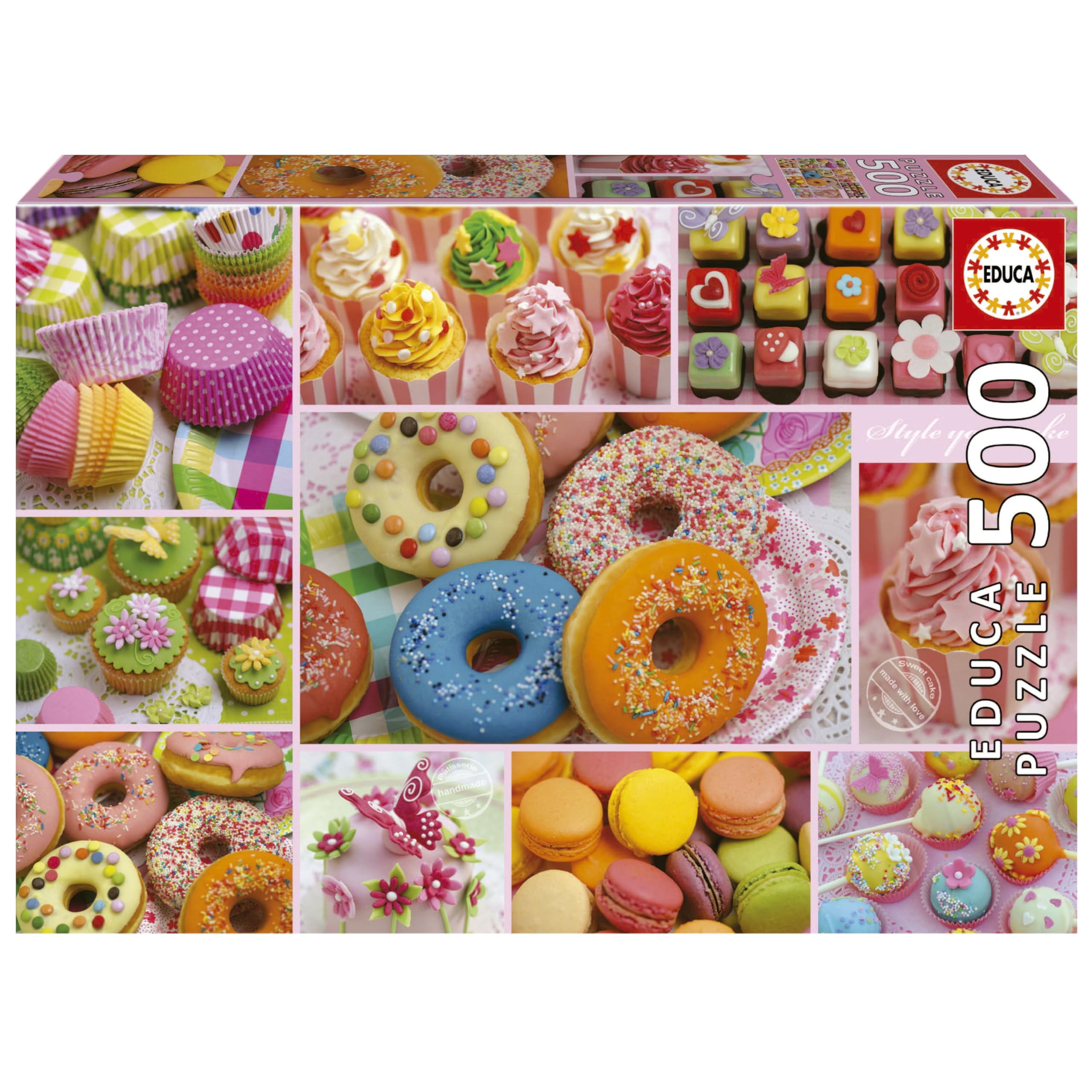 educa-19904-s-ssigkeiten-collage-puzzle-500-teile-mit-kleber image 1