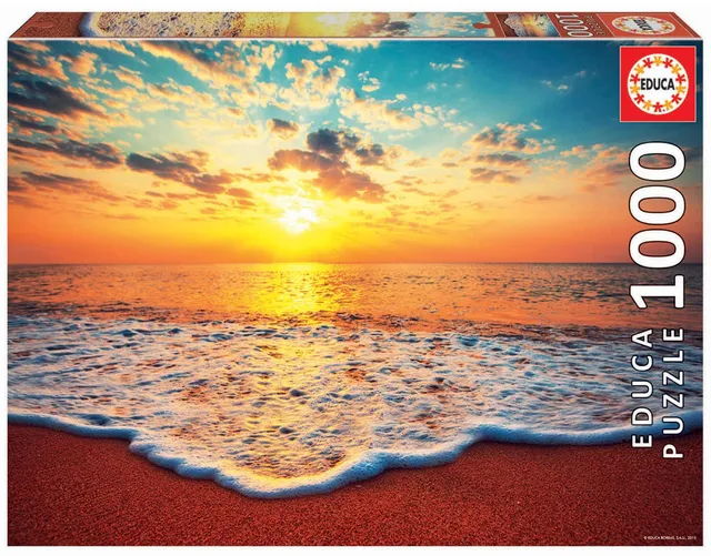 educa-sonnenuntergang-19024-puzzle-1000-teile-strand-meer image 1