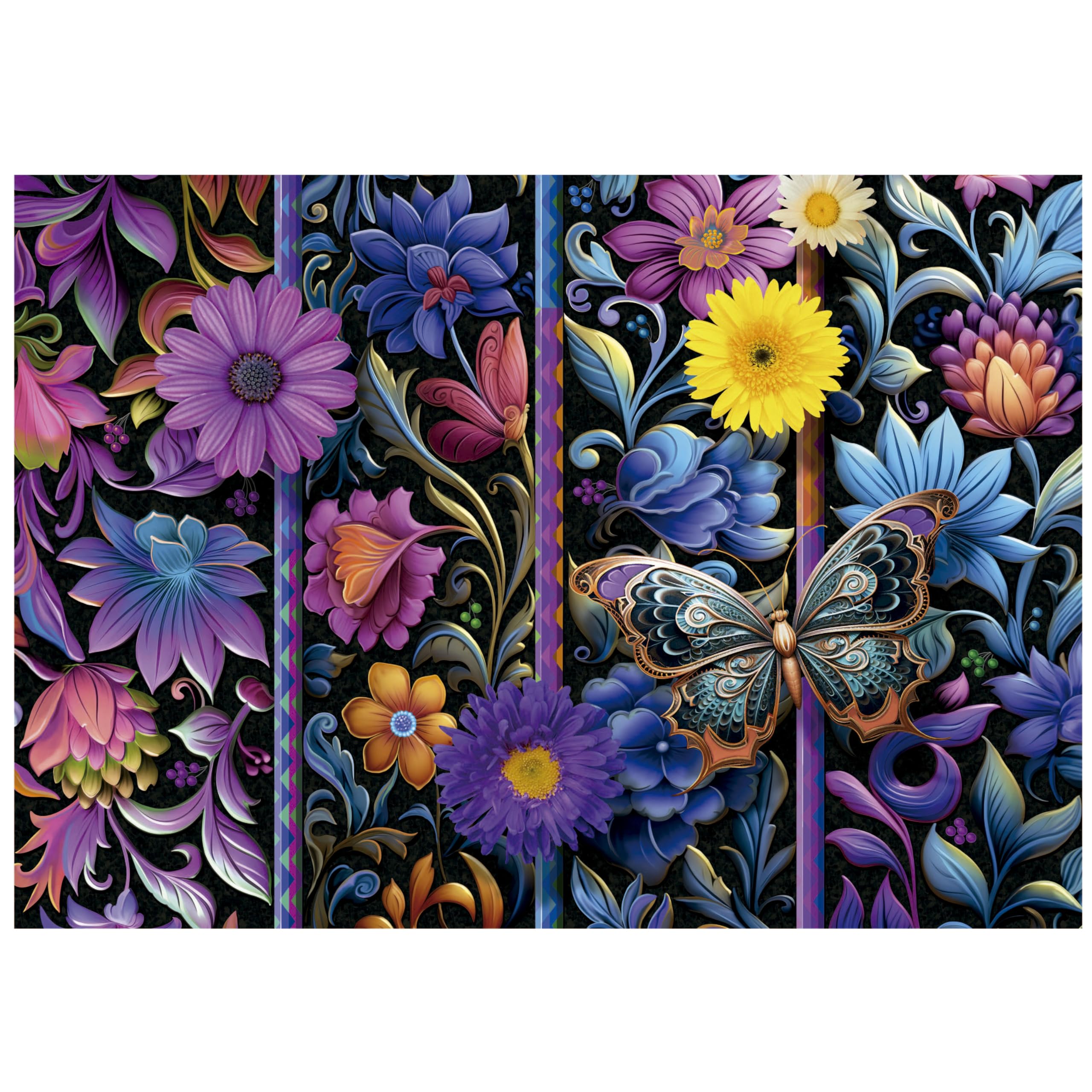educa-19909-badda-bloom-puzzle-500-teile-blumenmotiv image 3