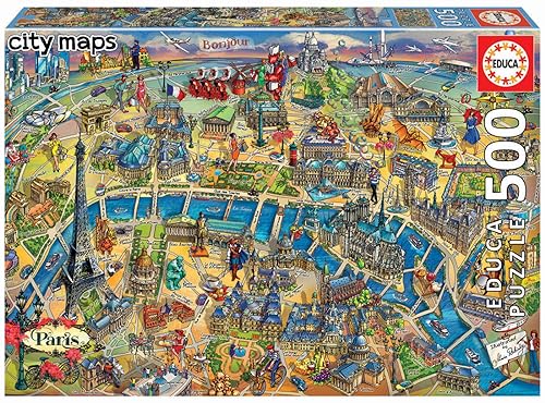 educa-paris-city-maps-puzzle-500-teile-frankreich-ab-10 image 7