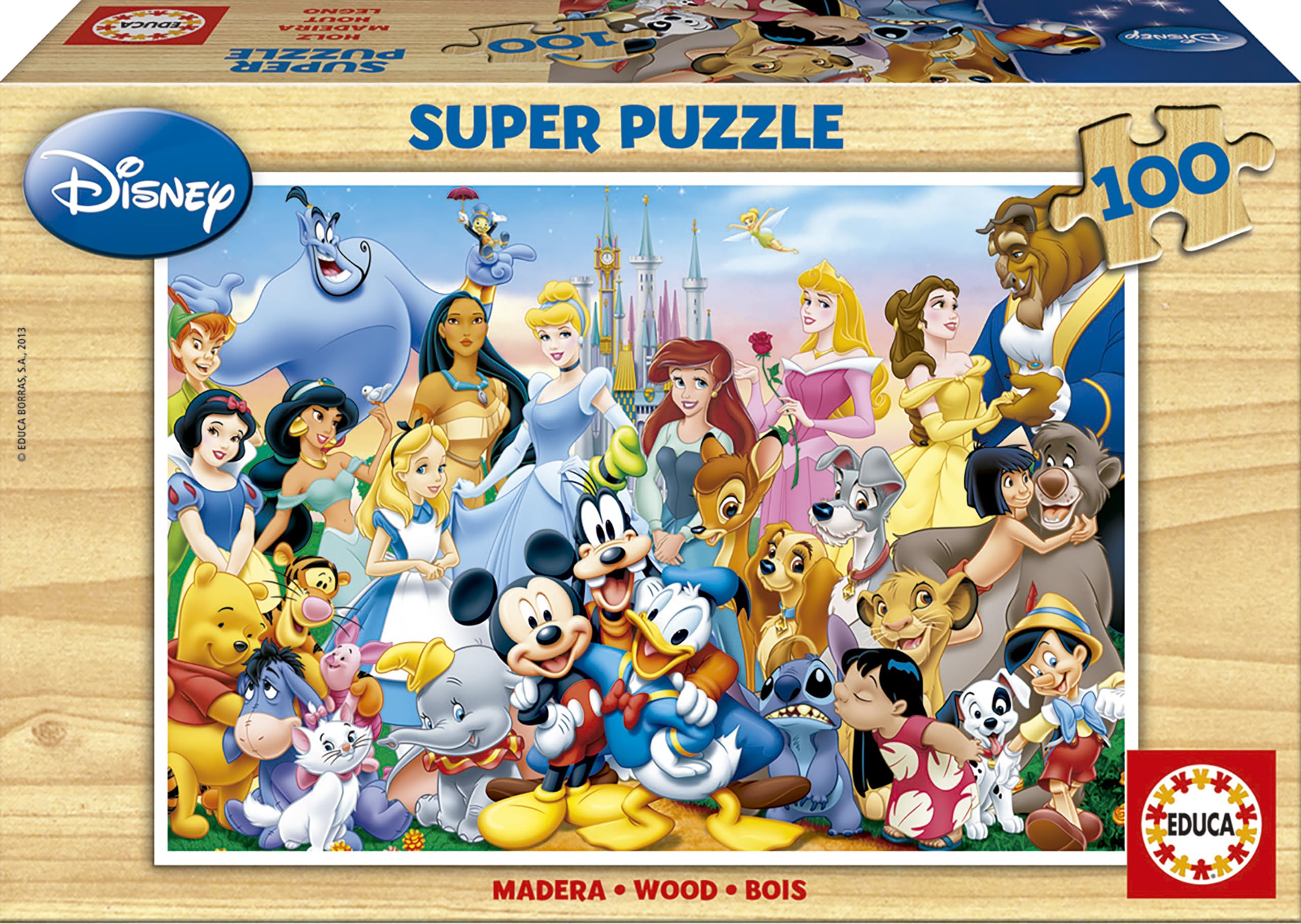 educa-holzpuzzle-disney-welt-100-teile-figuren-ab-6-jahren image 1