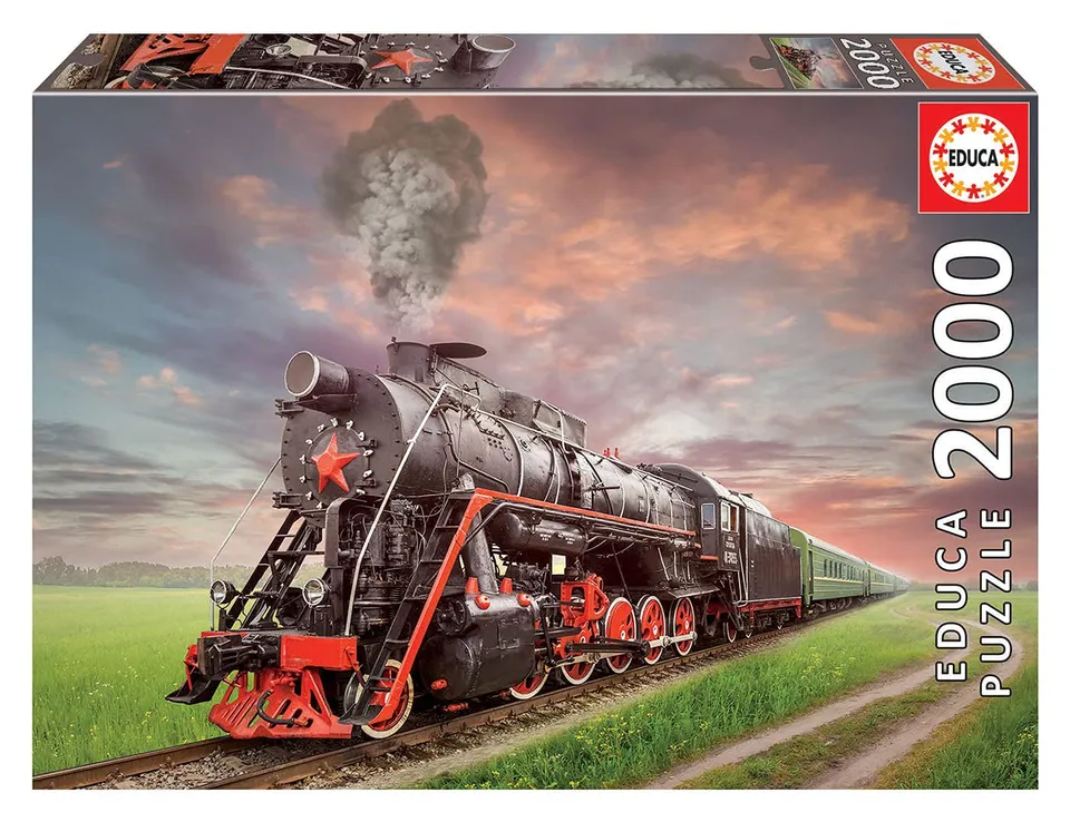 educa-dampflokomotive-puzzle-2000-teile-96x68-cm image 1