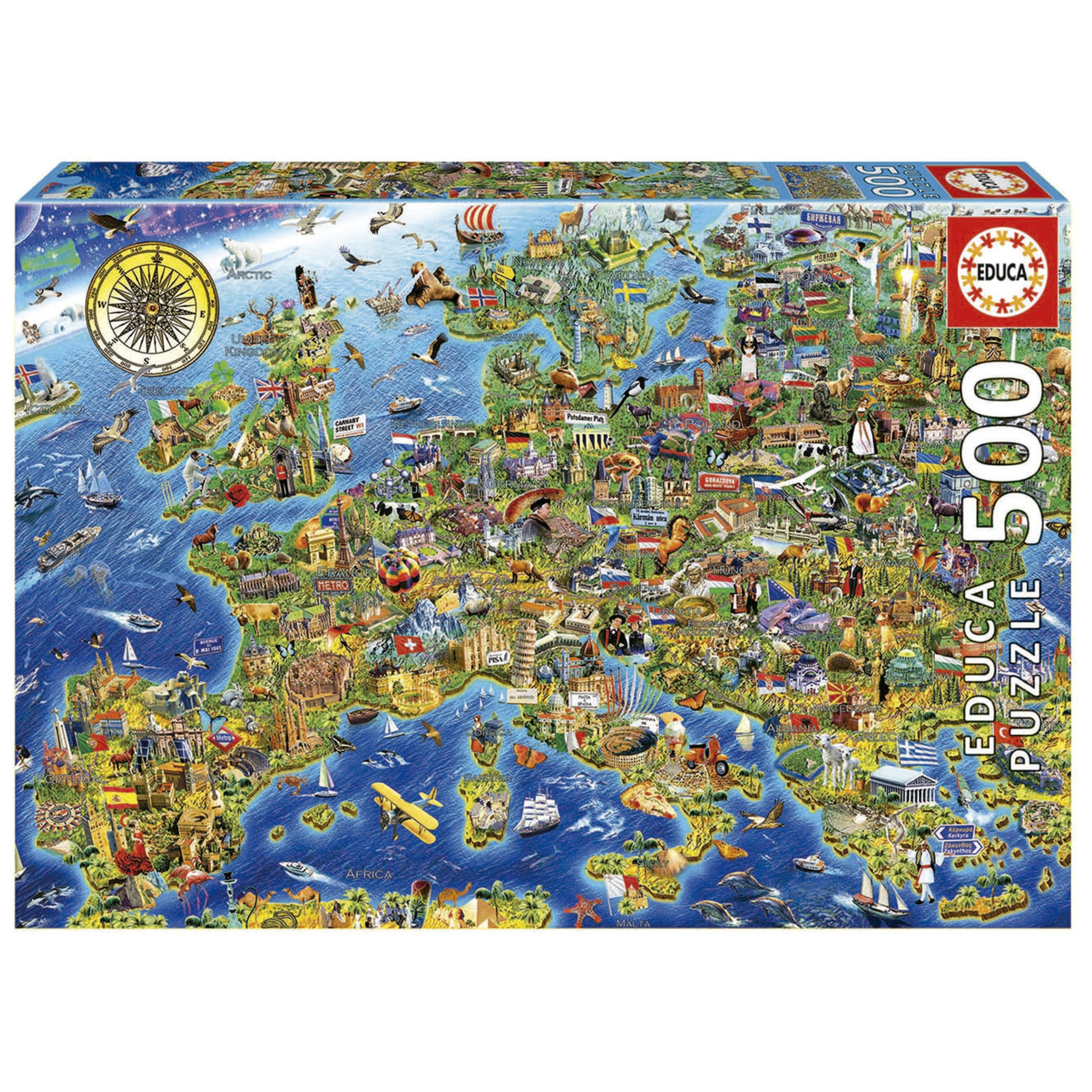 educa-verr-ckte-europakarte-17962-puzzle-500-teile-ab-11 image 1