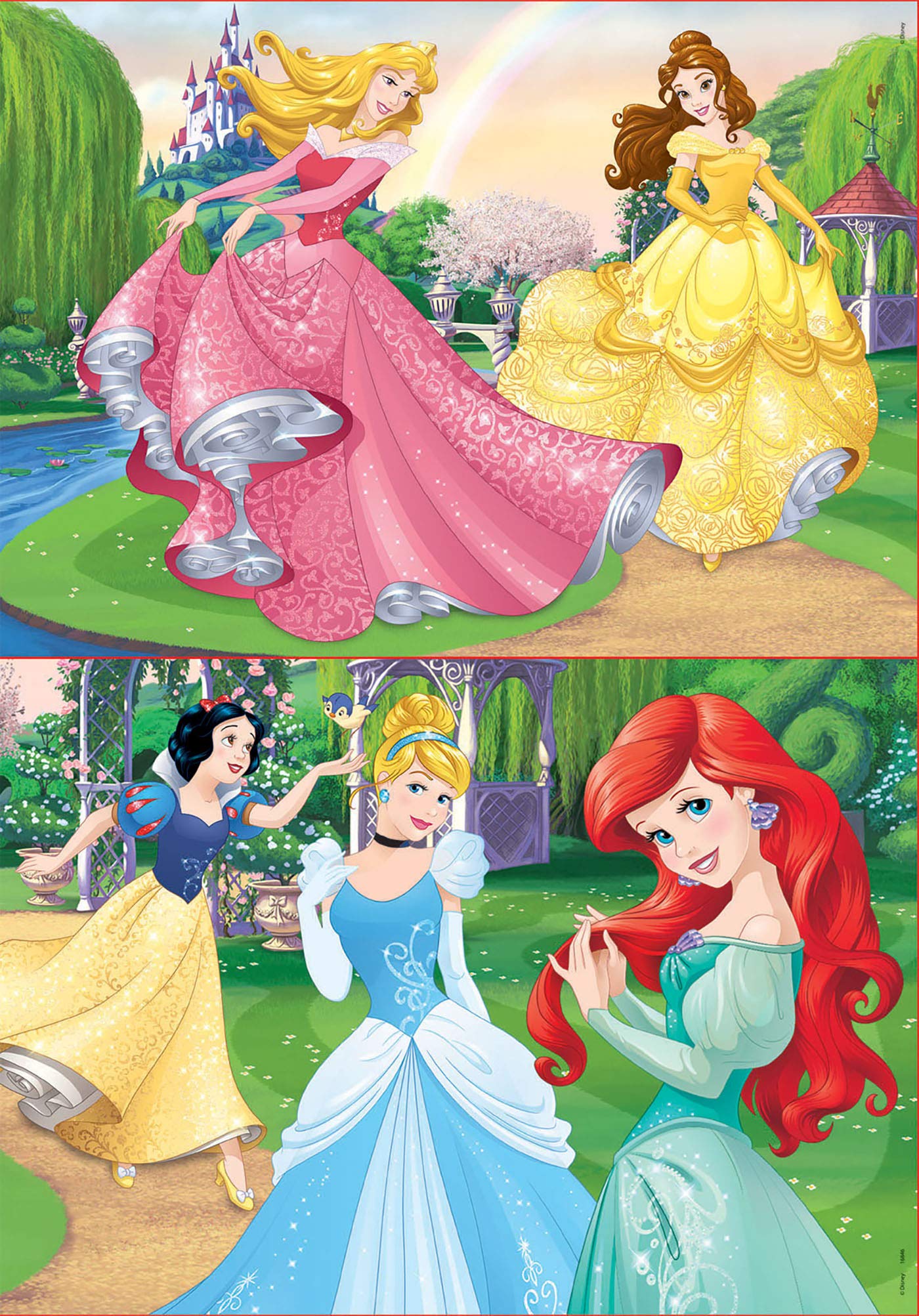 educa-16846-disney-prinzessinnen-puzzle-2x20-teile-ab-3 image 2