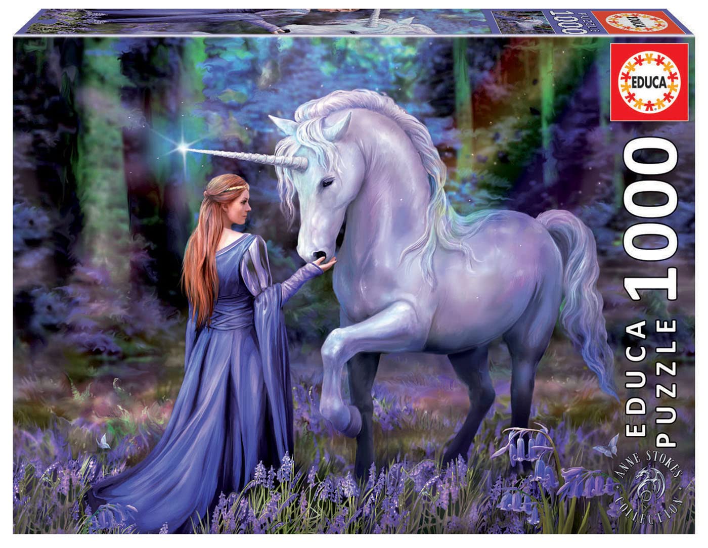 educa-einhorn-im-zauberwald-1000-teile-puzzle-68x48-anne-stokes image 1