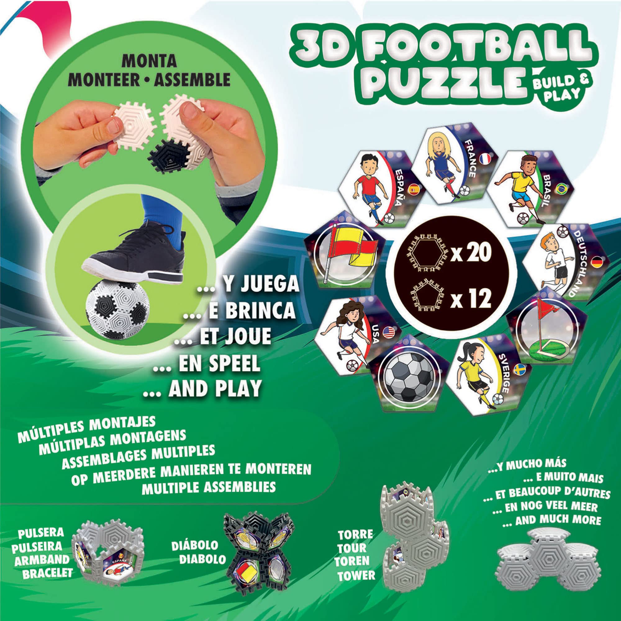 educa-3d-fu-ball-19210-build-play-ball-puzzle-32-teile image 3