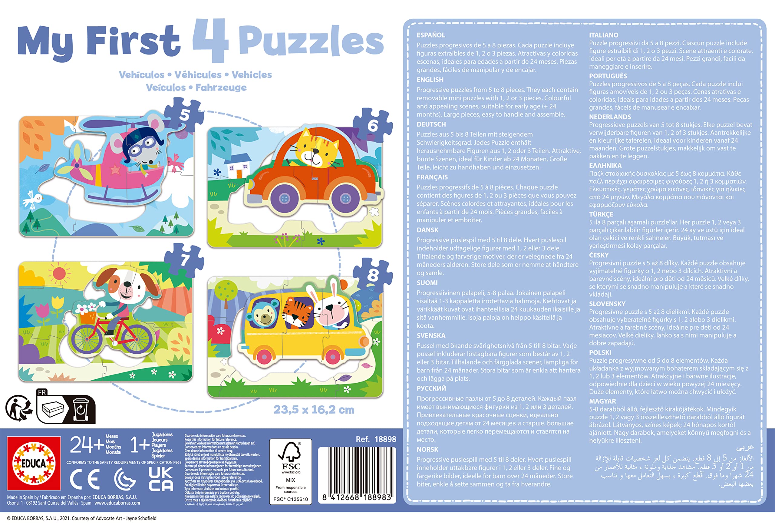 educa-fahrzeuge-meine-ersten-puzzles-18898-kinderpuzzle-4er-set-ab-2 image 3
