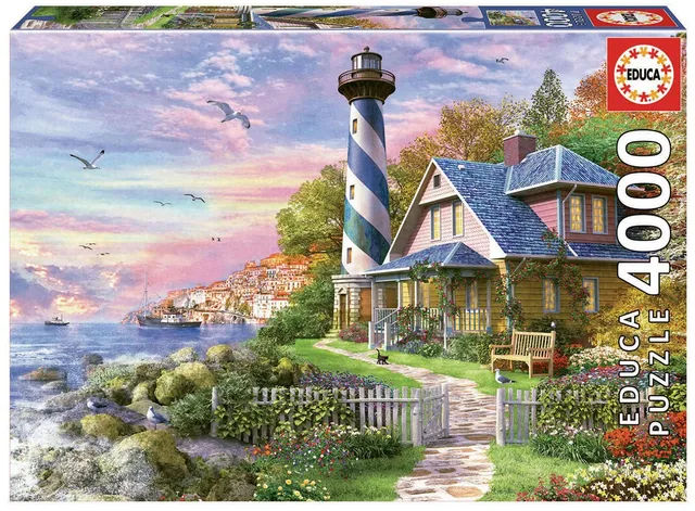 educa-leuchtturm-in-rock-bay-puzzle-4000-teile-k-ste image 1