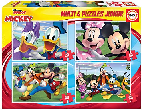 educa-mickeys-freunde-4in1-kinderpuzzle-20-80-teile-ab-5-j image 4