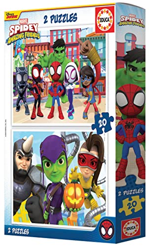 educa-spidey-super-freunde-kinderpuzzle-2x20-teile-ab-3-j image 8