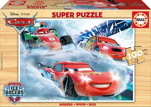 educa-16800-cars-holzpuzzle-100-teile-ab-6-jahre image 1