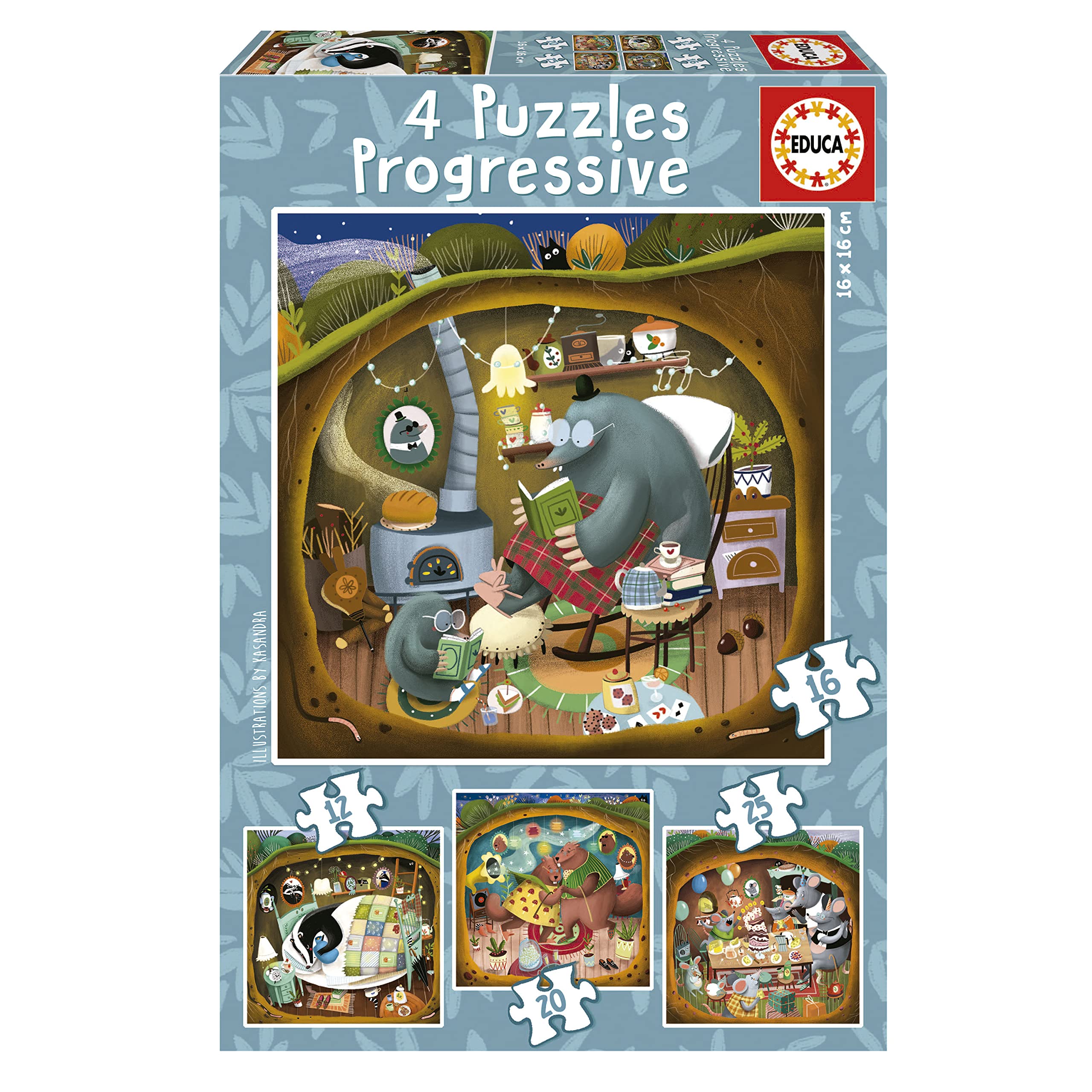 educa-waldgeschichten-kinderpuzzle-4in1-ab-3-jahren image 1