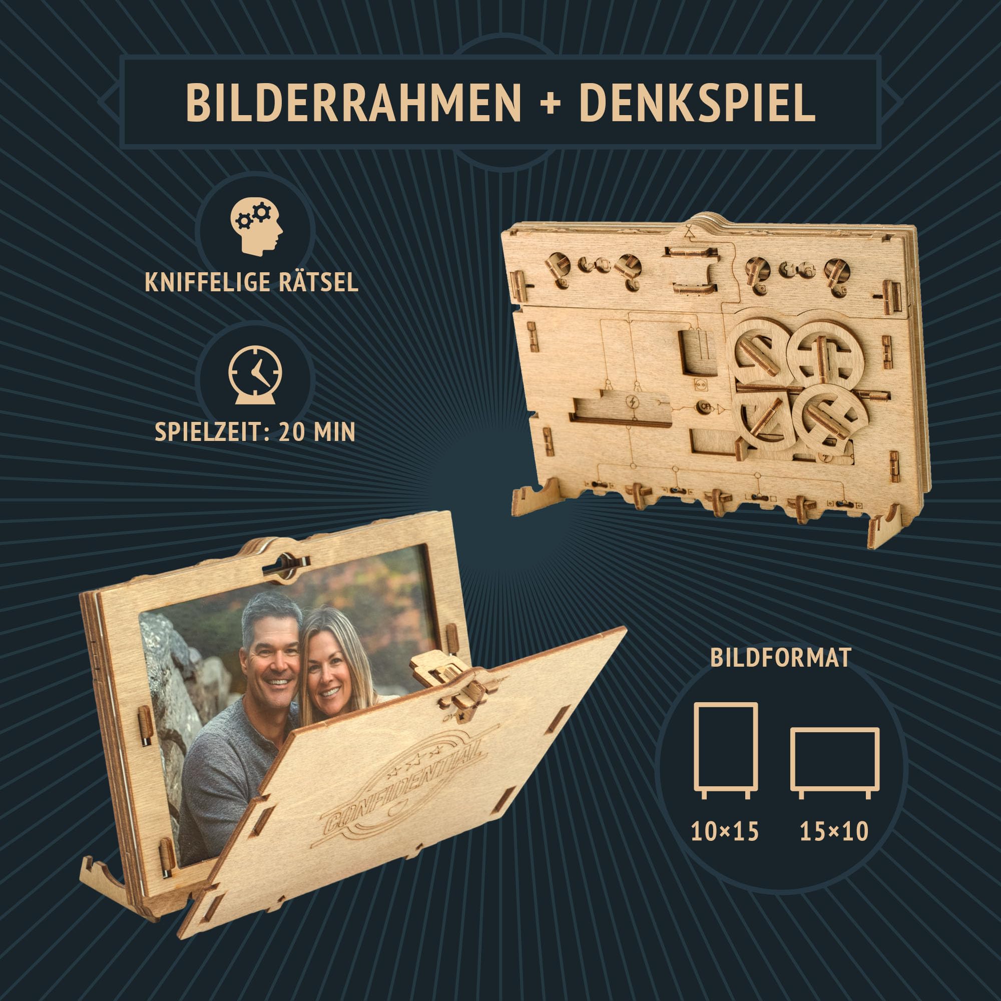 idventure-clueframe-puzzle-bilderrahmen-holz-geschenkbox image 2