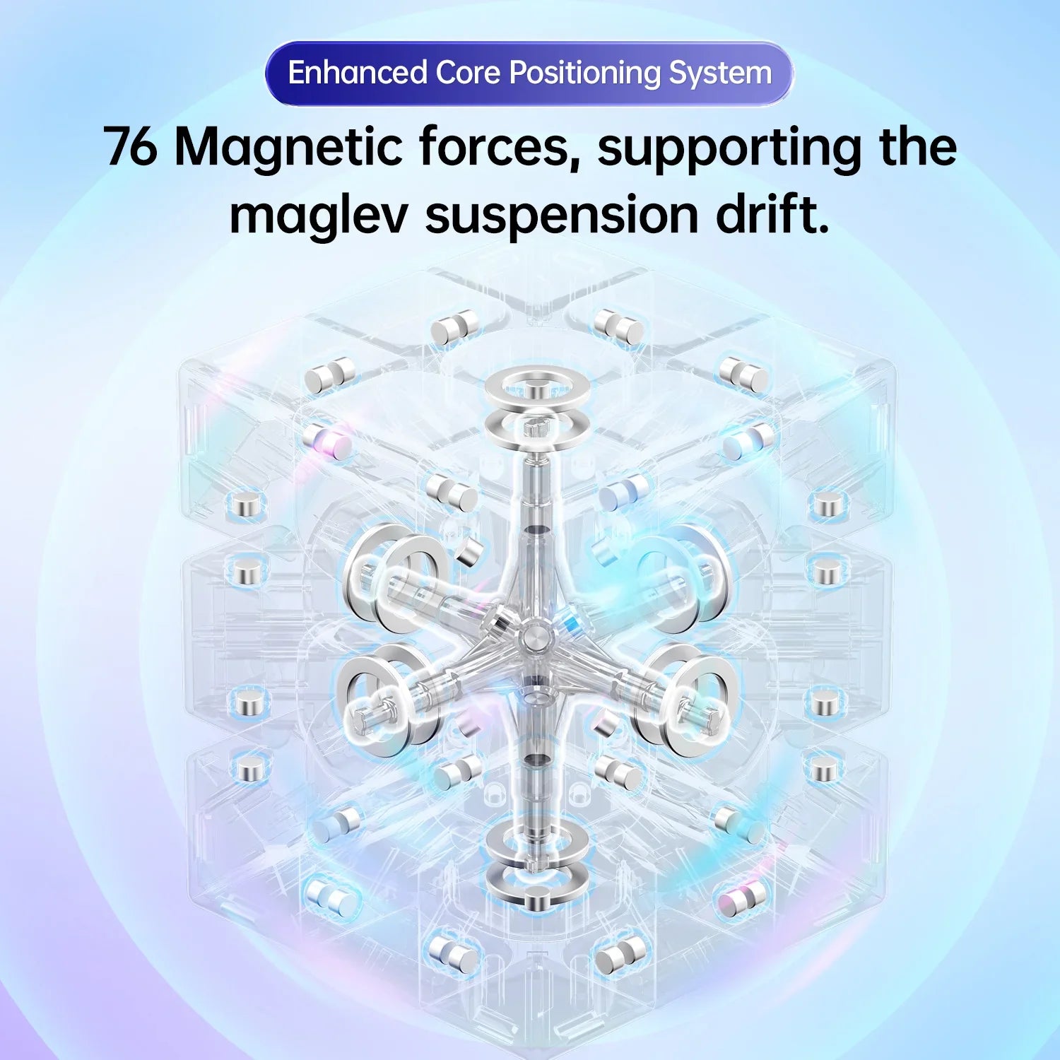 gan-356-maglev-speedcube-3x3-frosted-magnetisch image 5