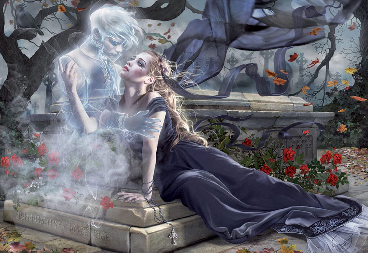 educa-17661-braut-in-schwarz-puzzle-1000-teile-portr-t image 2