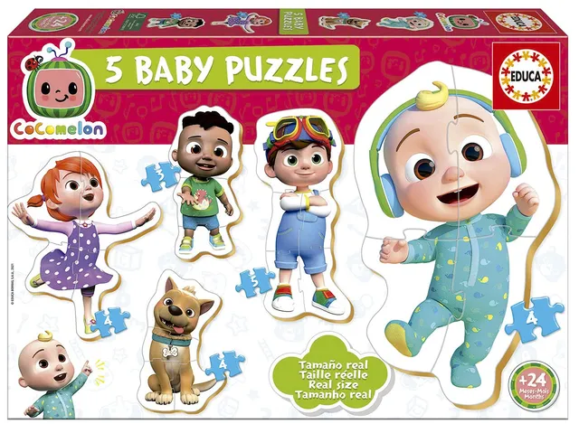 educa-cocomelon-19139-baby-puzzle-3-5-teile-ab-24-monaten image 1