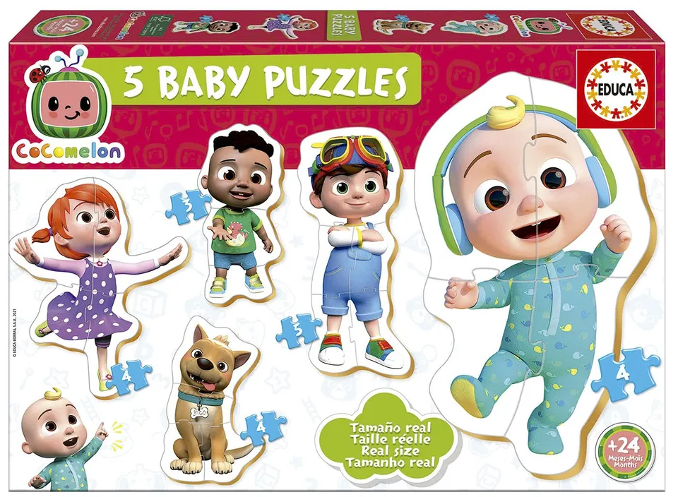 educa-cocomelon-19139-baby-puzzle-3-5-teile-ab-24-monaten image 1