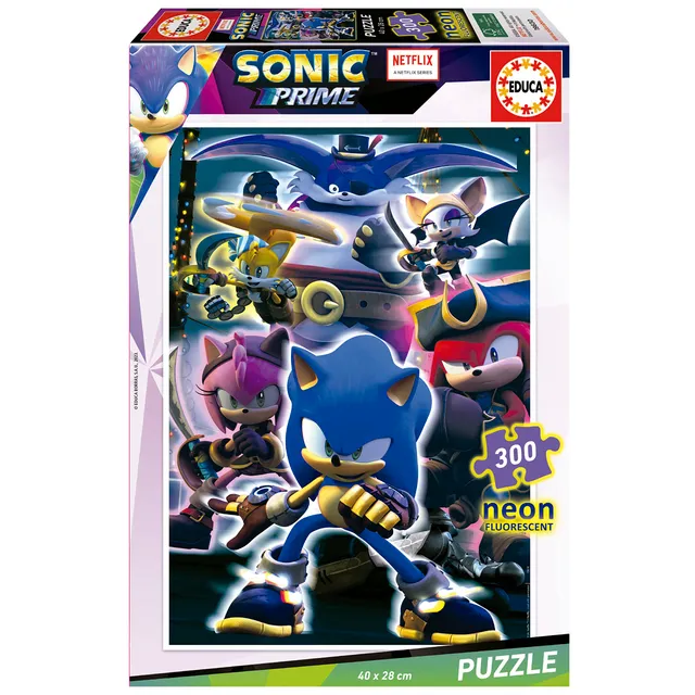 educa-sonic-prime-neon-19630-leuchtpuzzle-300-teile image 1